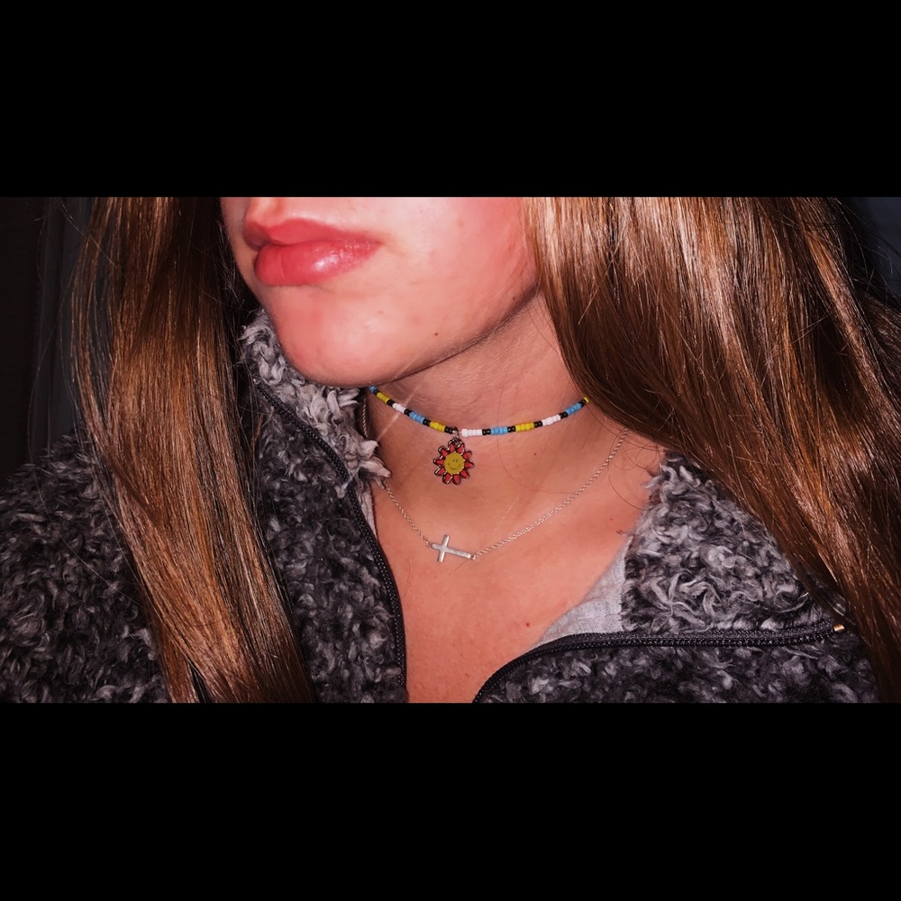 Pink Sunshine Bead Necklace
